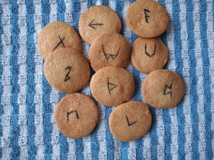 Shortcake Biscuits with Rune Symbols