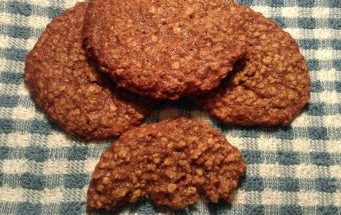 Oat cookies with cinnamon & apple sauce